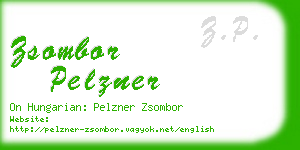 zsombor pelzner business card